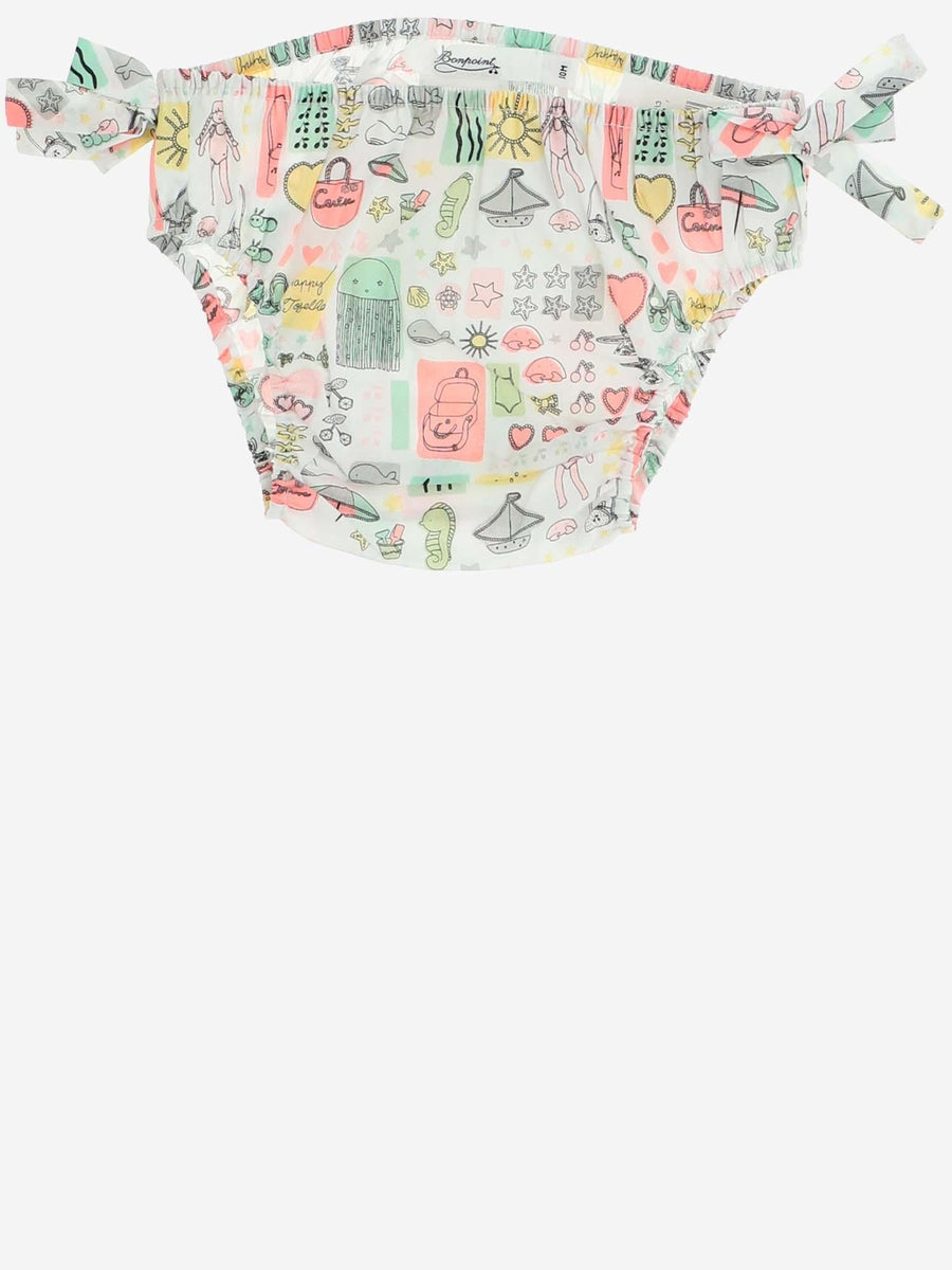 Swimsuit With Print, Rose Cotton Swimsuits