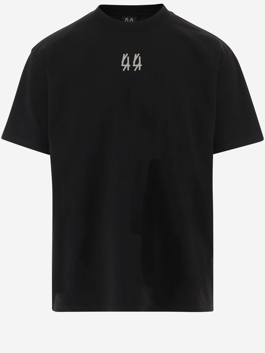 Cotton T-Shirt Logo Print Black T-shirts