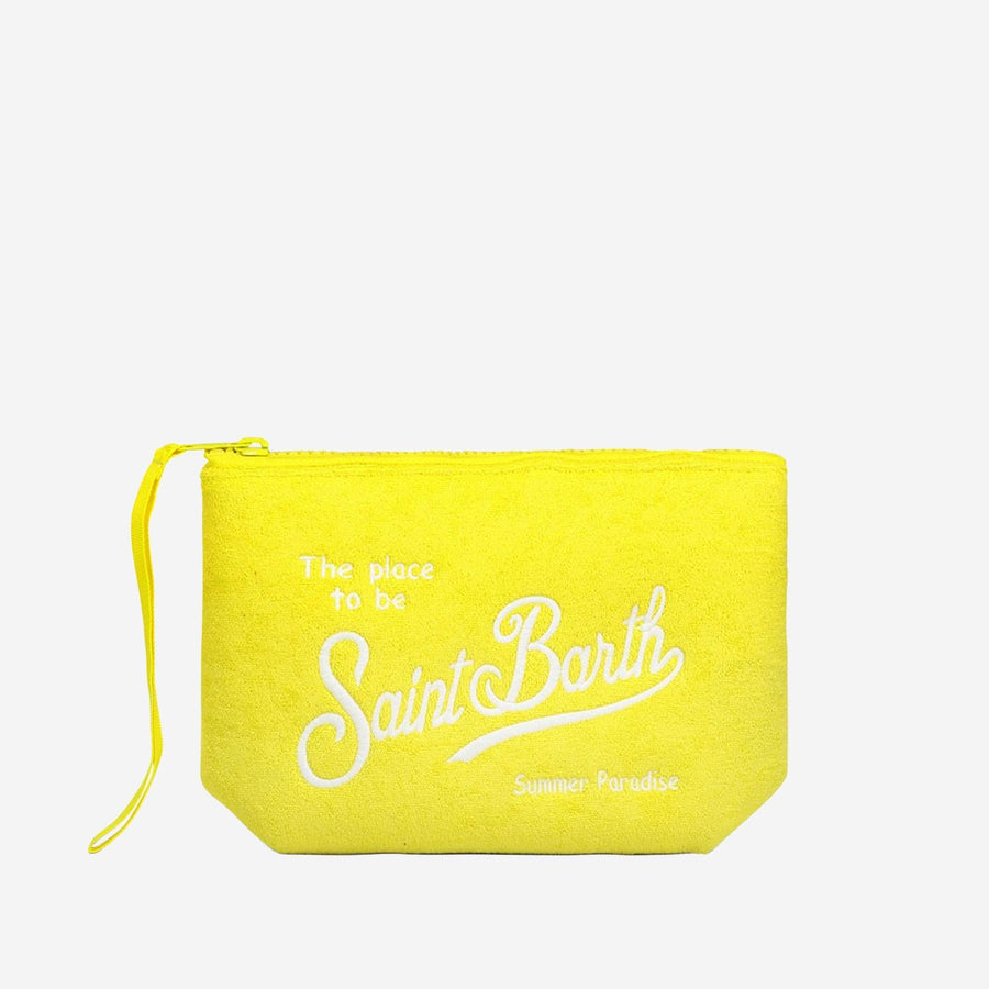Clutch Bag Aline Yellow Polyester