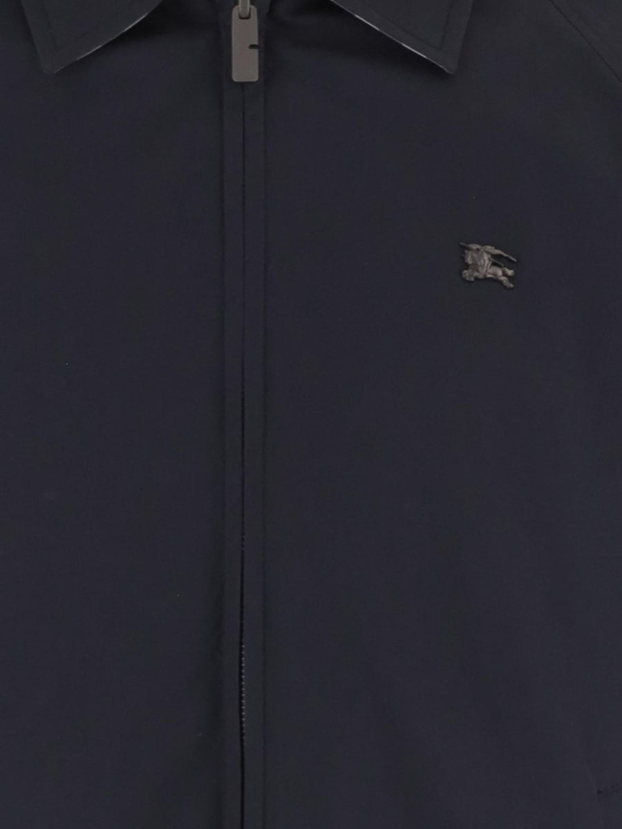 Reversible Check Cotton Jacket Navy