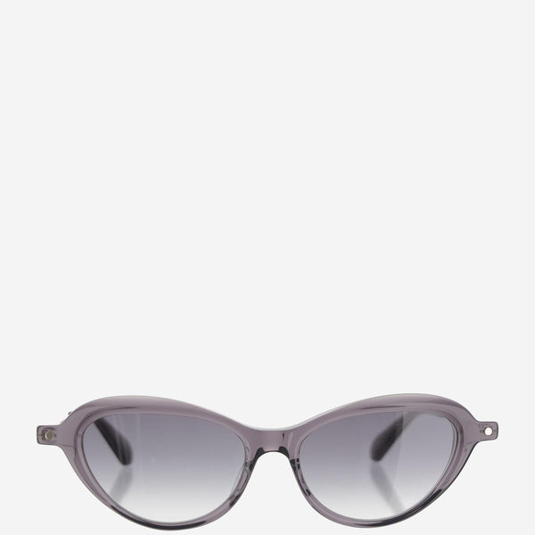Oval Acetate Sunglasses Taupe