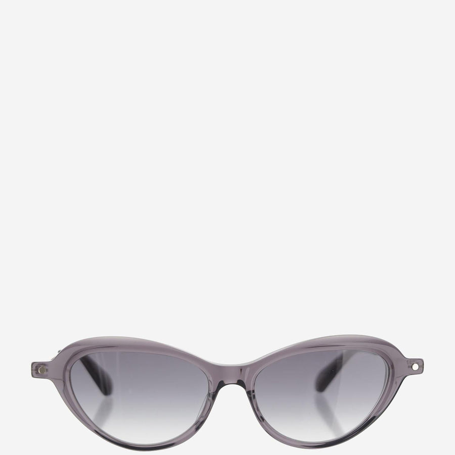 Oval Acetate Sunglasses Taupe