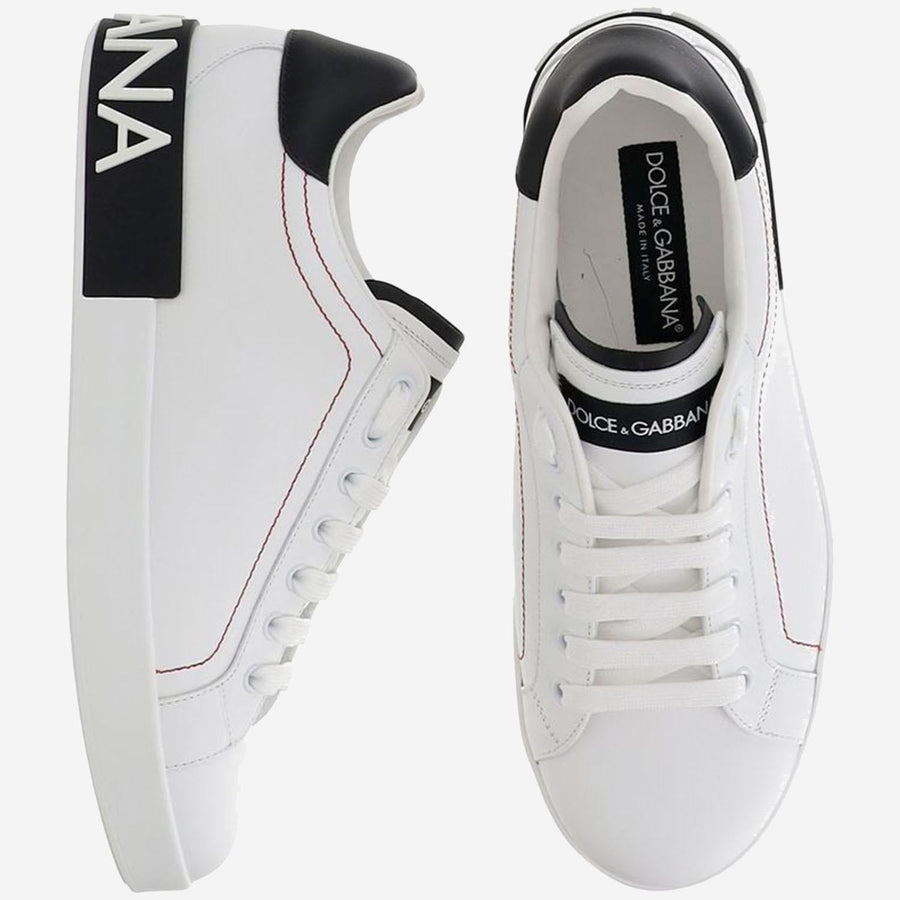 Sneakers Portofino Calf Leather White Trainers