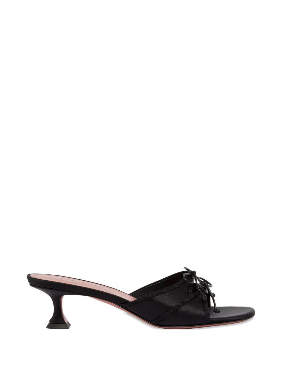 Sandals Eleonora Slipper Black Silk