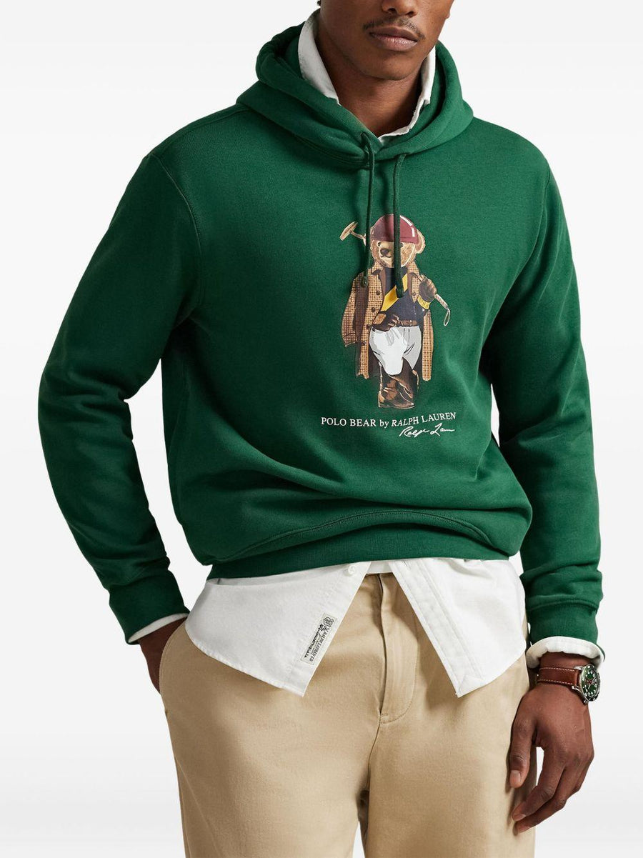 Sweatshirt Polo Bear Green Cotton Sweatshirts