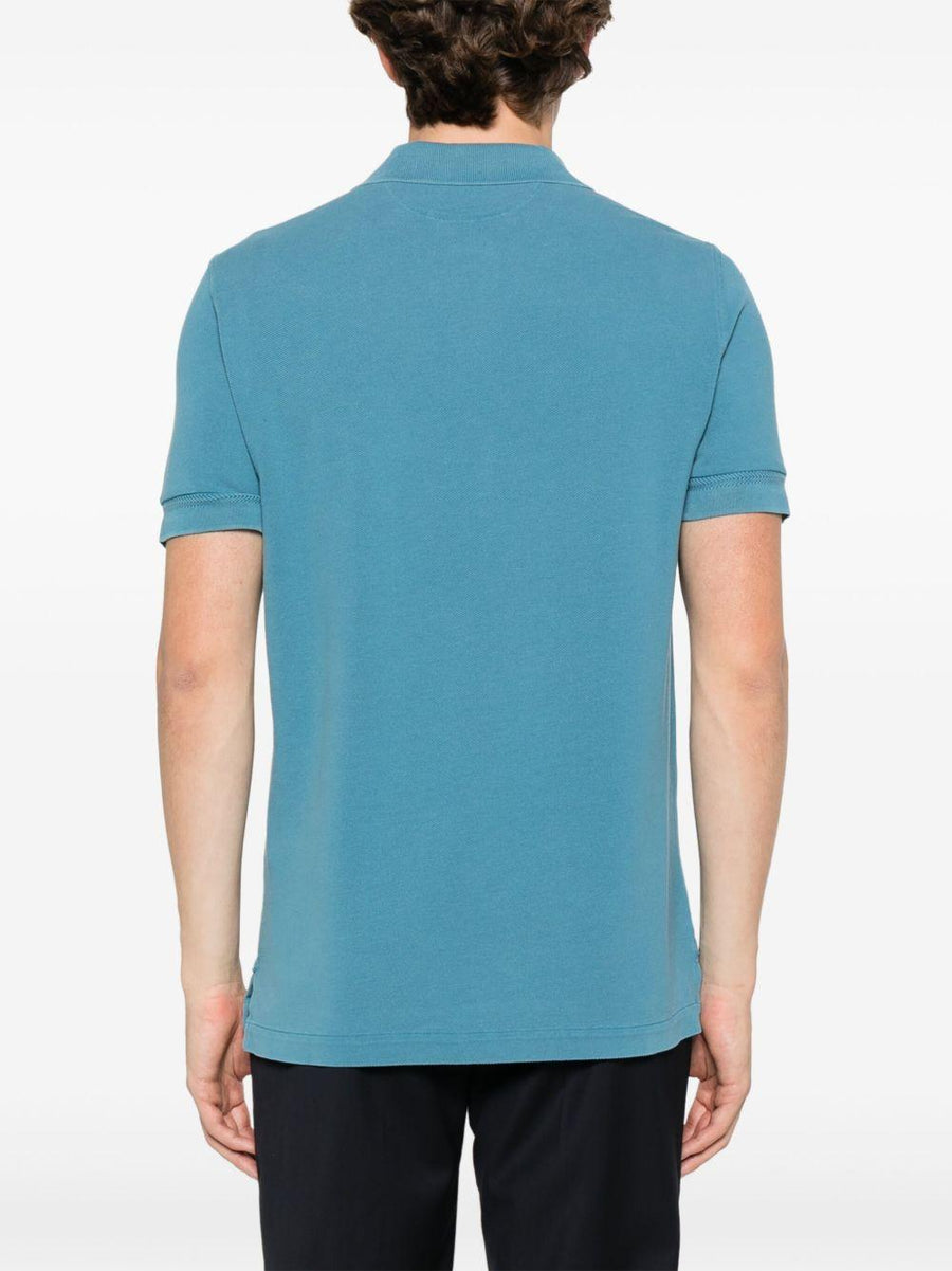 Tom Ford Polo Shirt Faded Blue Lyocell