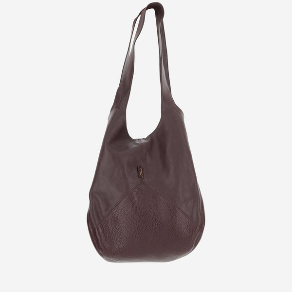 Hobo Balloon Bag Brown Leather Shoulder