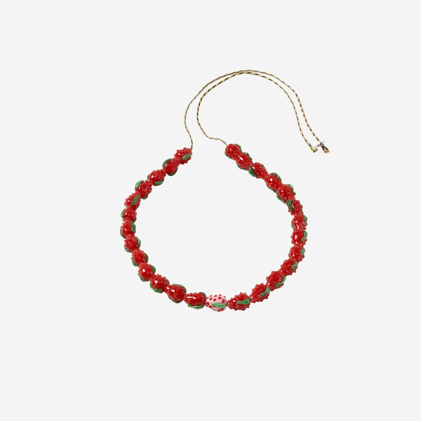 Necklace With Glass Beads Multicolour