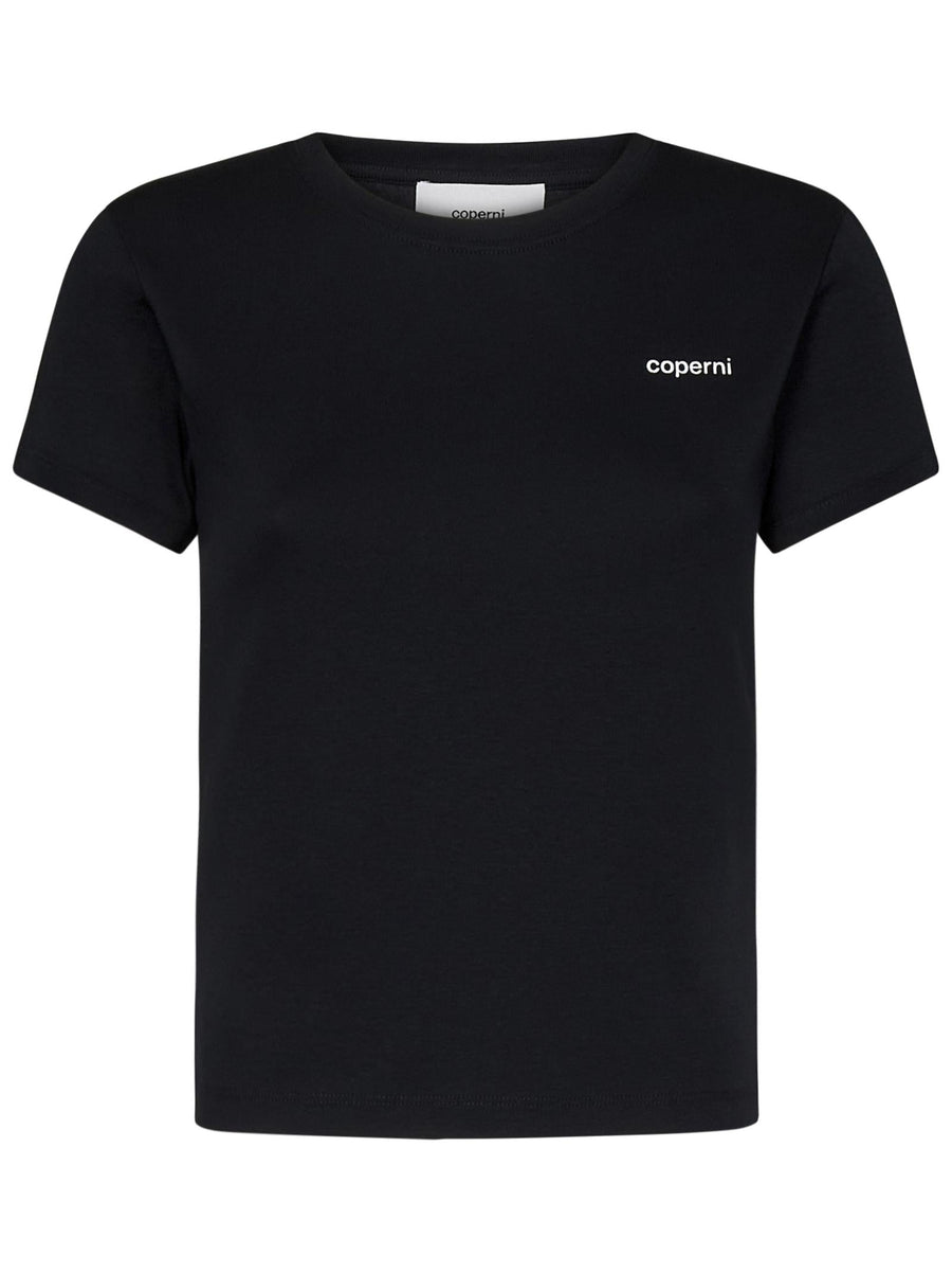 T-Shirt Logo Print Black Cotton T-shirts & Jerseys