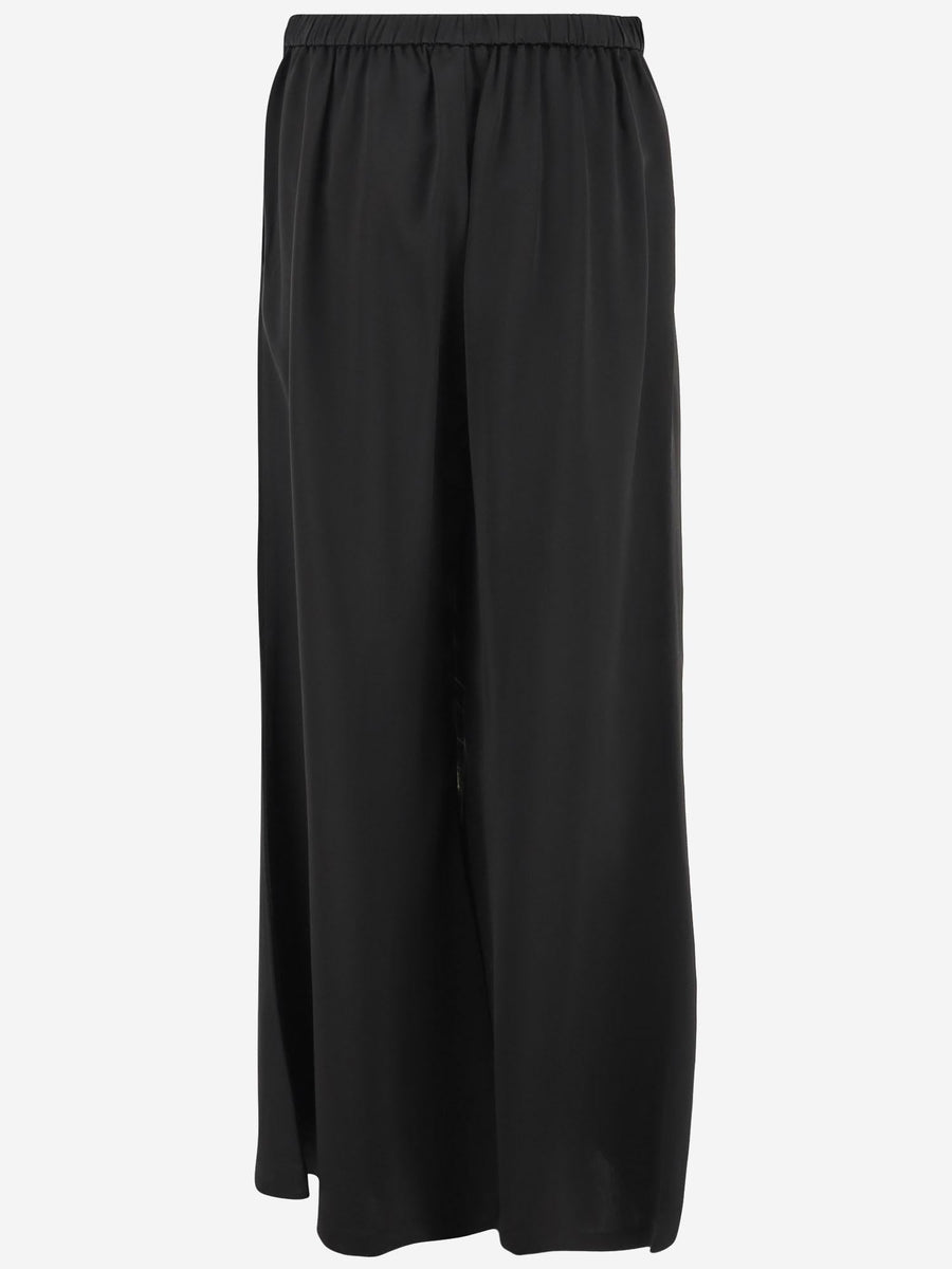 Pants Lucee Flared Black Acetate Trousers