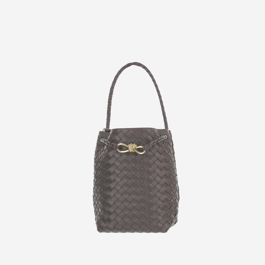 Andiamo Bucket Small Bag Pinecone Lamb Skin Handbags