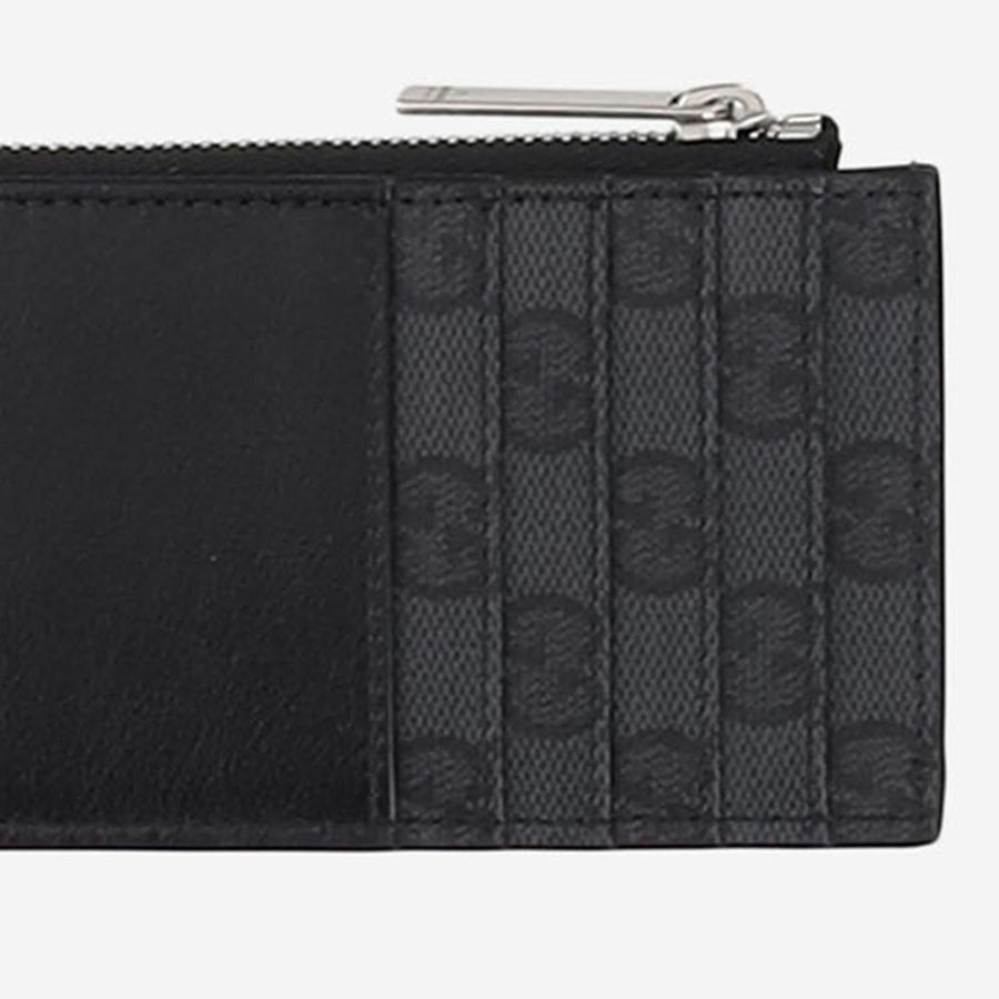 Leather Card Holder Black Calf Skin Wallets & Cardholders