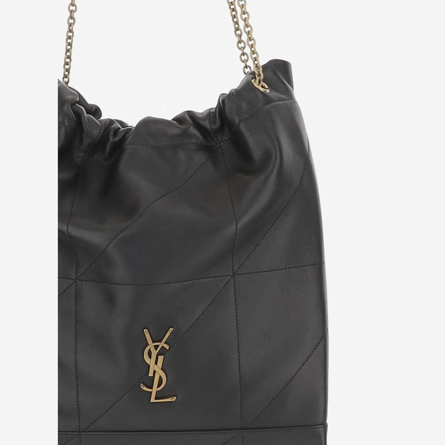 Shoulder Bag Jamie Pochon Black Leather