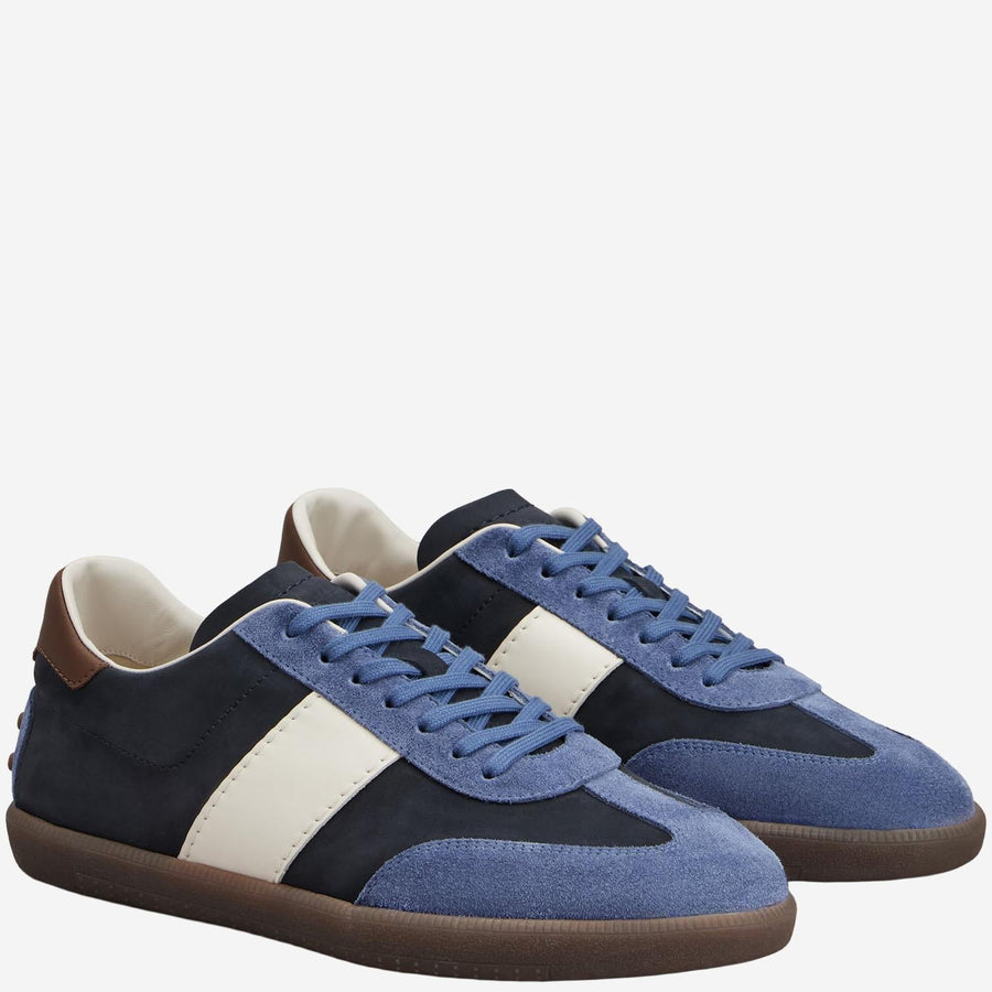 Suede And Nubuck Leather Sneakers Calfskin Trainers
