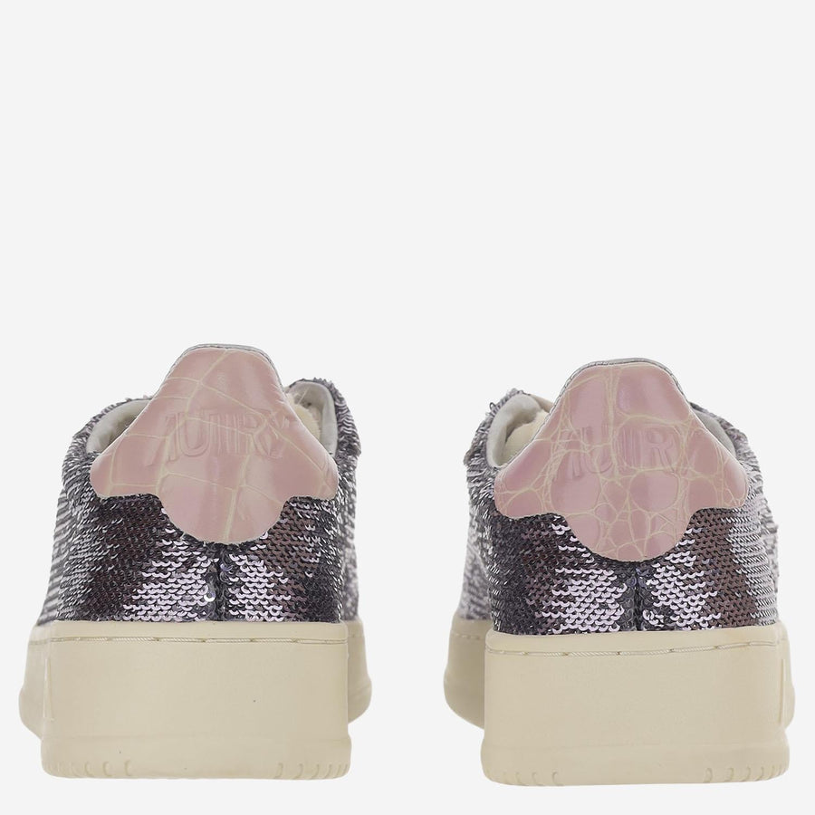 Dallas Low Sparkling Sneakers Purple Polyester; Nylon; Leather Trainers