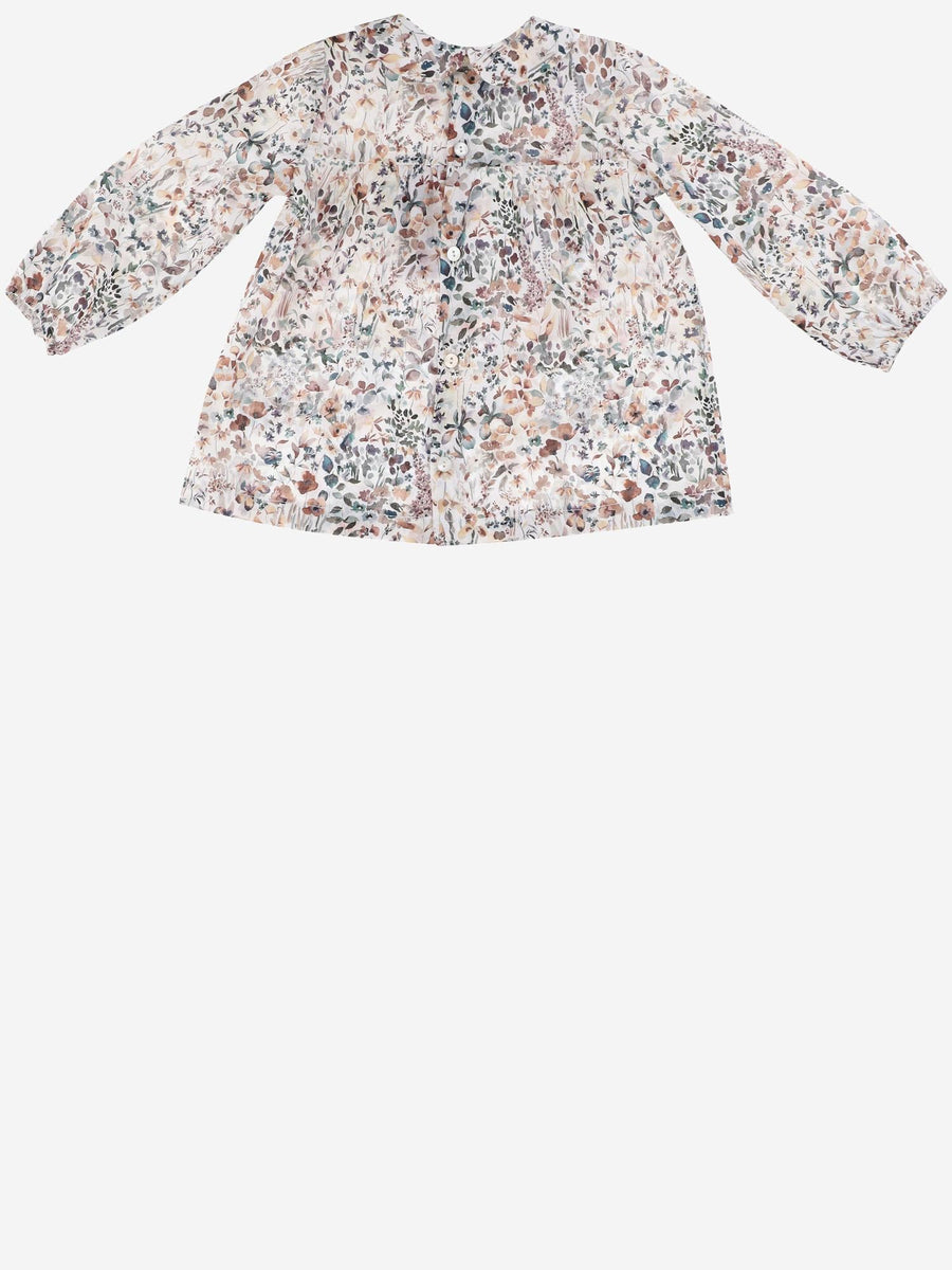 Cotton Shirt With Floral Print Multicolour Blouses And