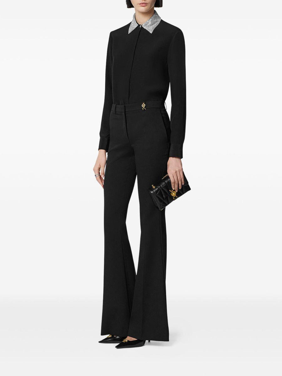 Skirt Black Silk Shirt