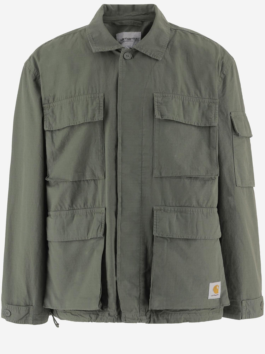 Cotton Jacket Military Green Columbia Ripstop