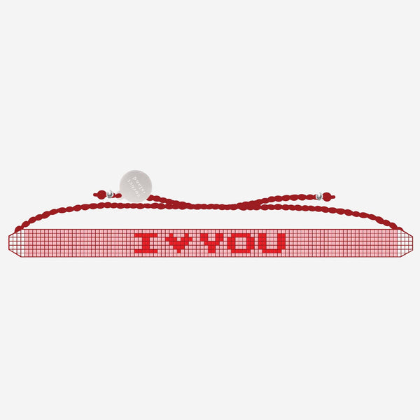 Bracelet Iloveyou Glass Pearl Multicolour