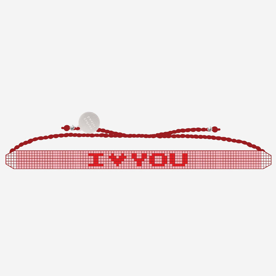 Bracelet Iloveyou Glass Pearl Multicolour