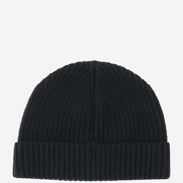 Beanie Hat Vlogo Black Cashmere