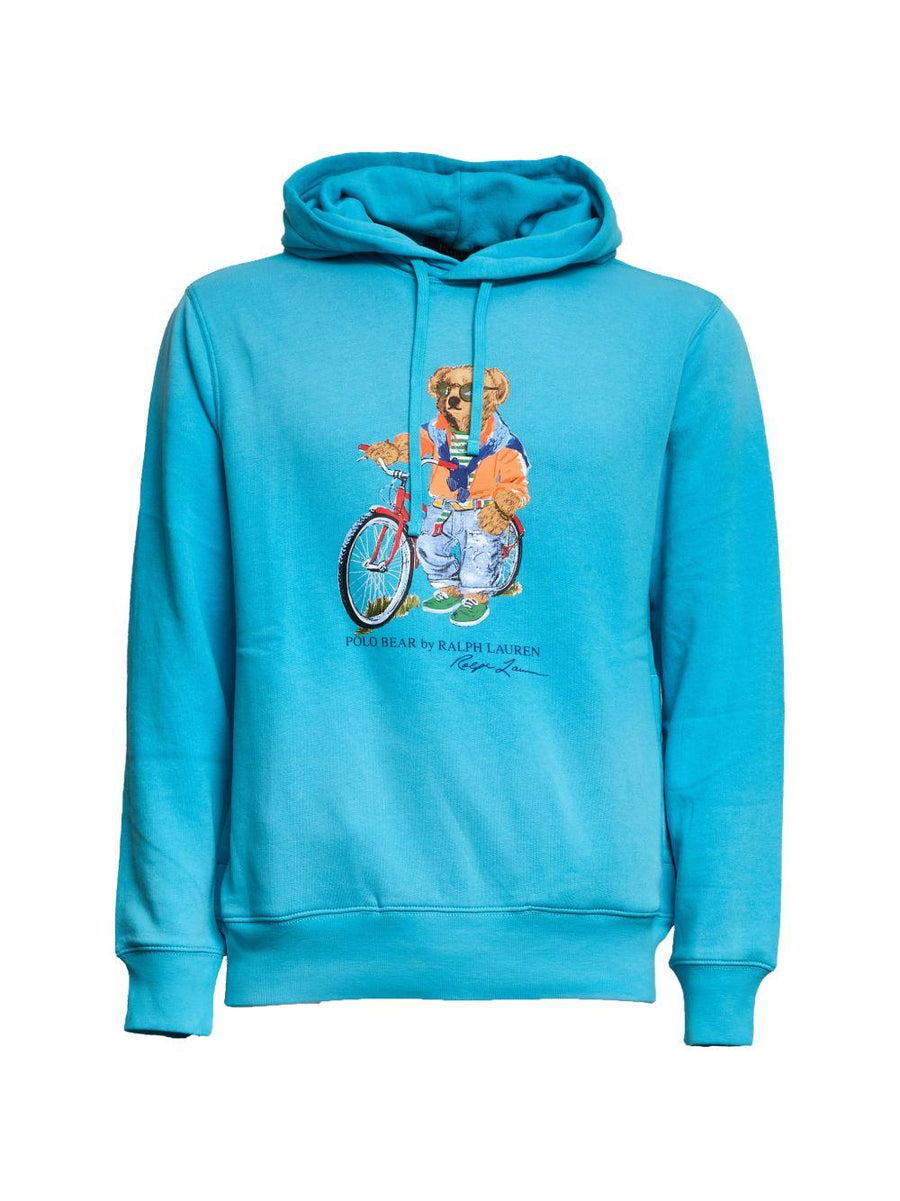 Sweatshirt Polo Bear Light Blue Cotton Sweatshirts