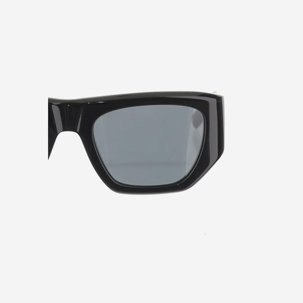 Square Logo Sunglasses Black Frame Acetate; Lenses Nylon