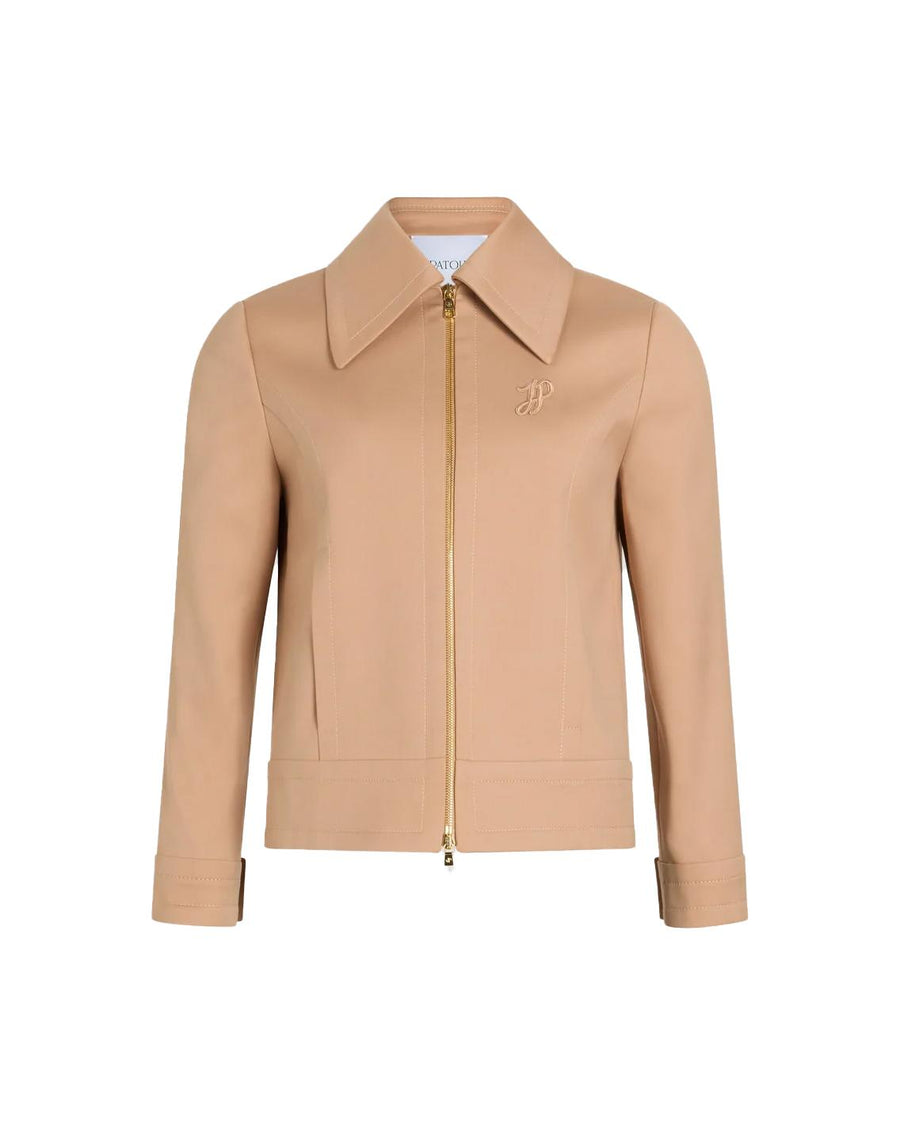 Short Zipped Jacket - Praline Beige