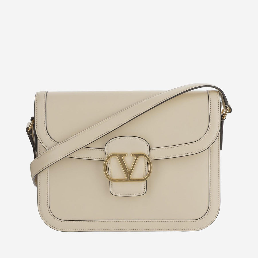 Calfskin Shoulder Bag Beige