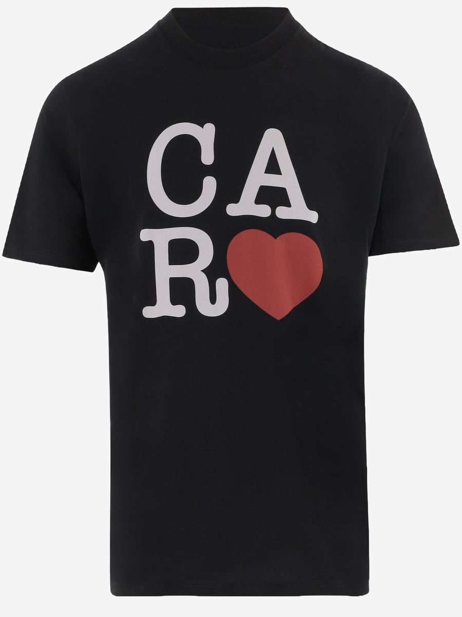 T-Shirt Printed Cotton Black Organic Single Jersey T-shirts