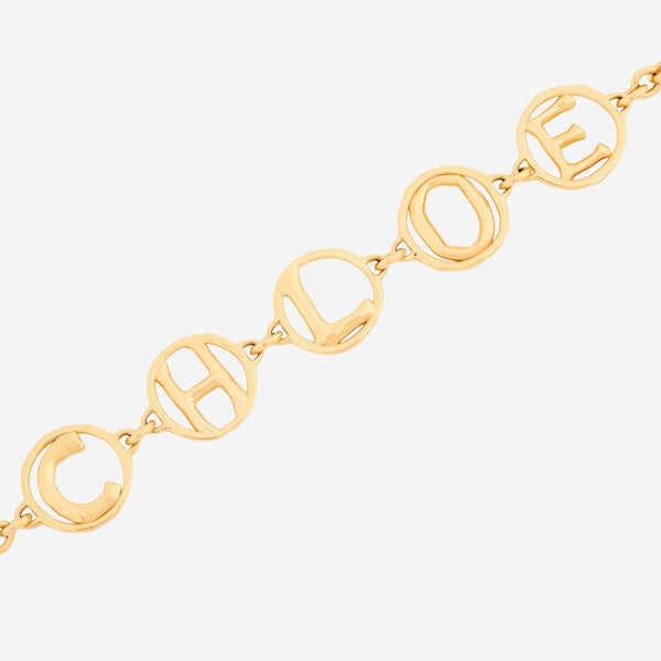 Choker Script Gold Brass Accessory