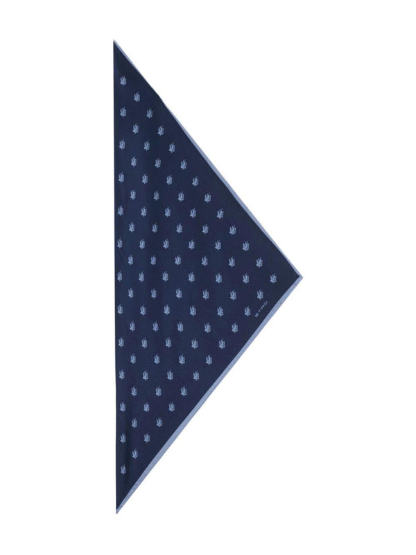 Scarf Etro Blue Silk