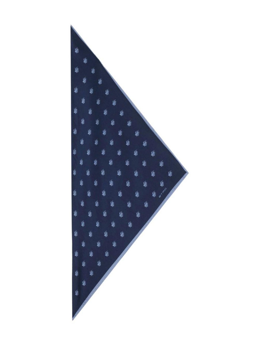 Scarf Etro Blue Silk