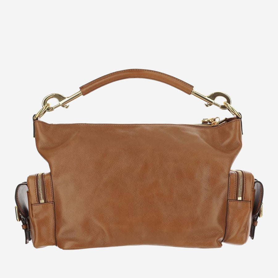 Leather Camera Bag Brown Buffalo Shoulder