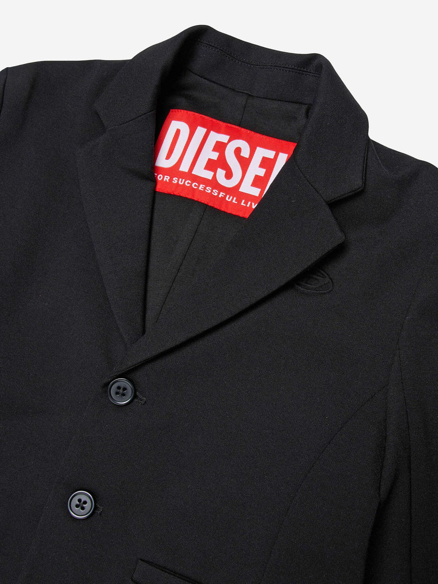 Stretch Viscose Blend Jacket Black