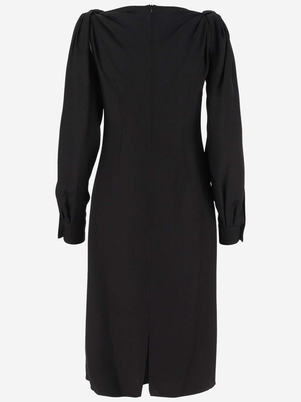 Viscose Midi Dress Black