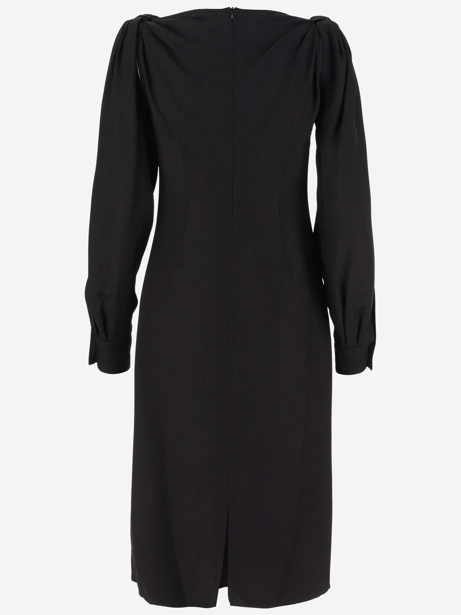 Viscose Midi Dress Black