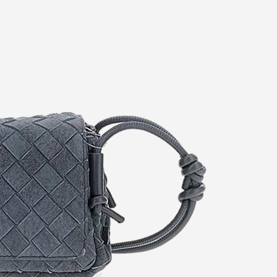 Suede Clutch Grey Bags