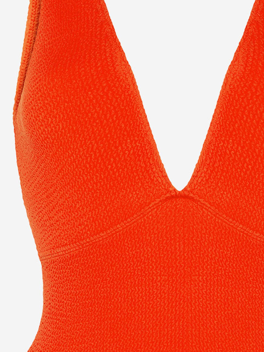 One-Piece Swimsuit Ariel Orange Polyester Swimwear