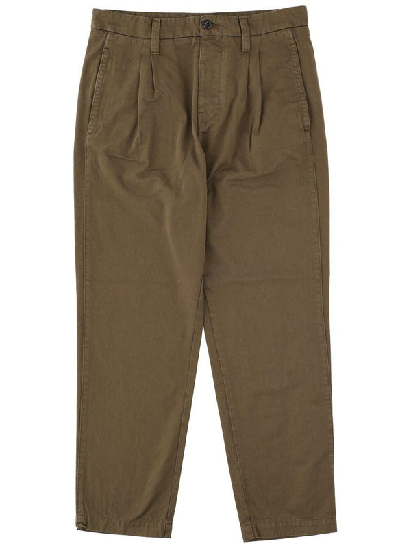 Trousers Olive Green Cotton