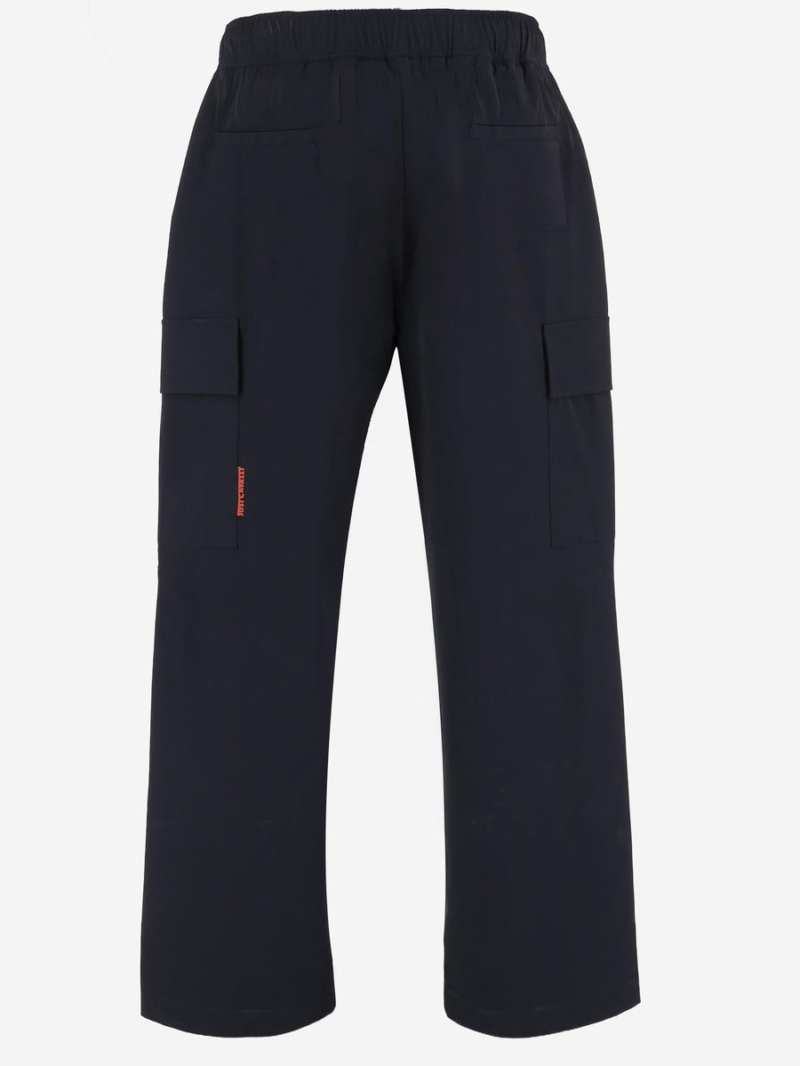 Stretch Nylon Pants Dark Navy Polyamide Trousers