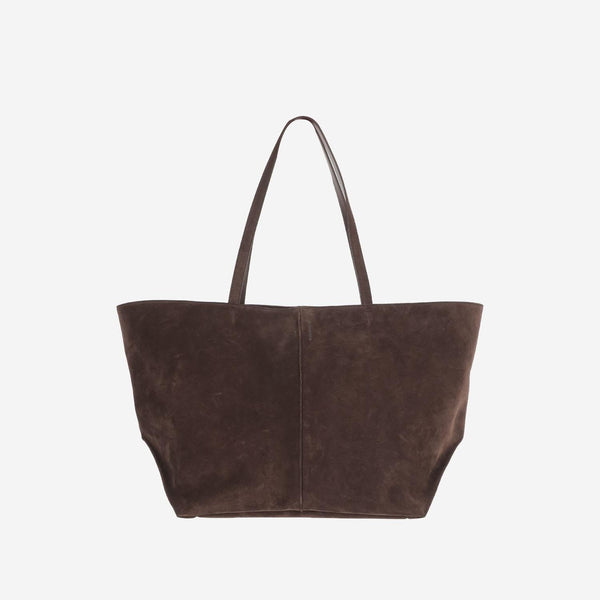 Tote Bag Brown Suede