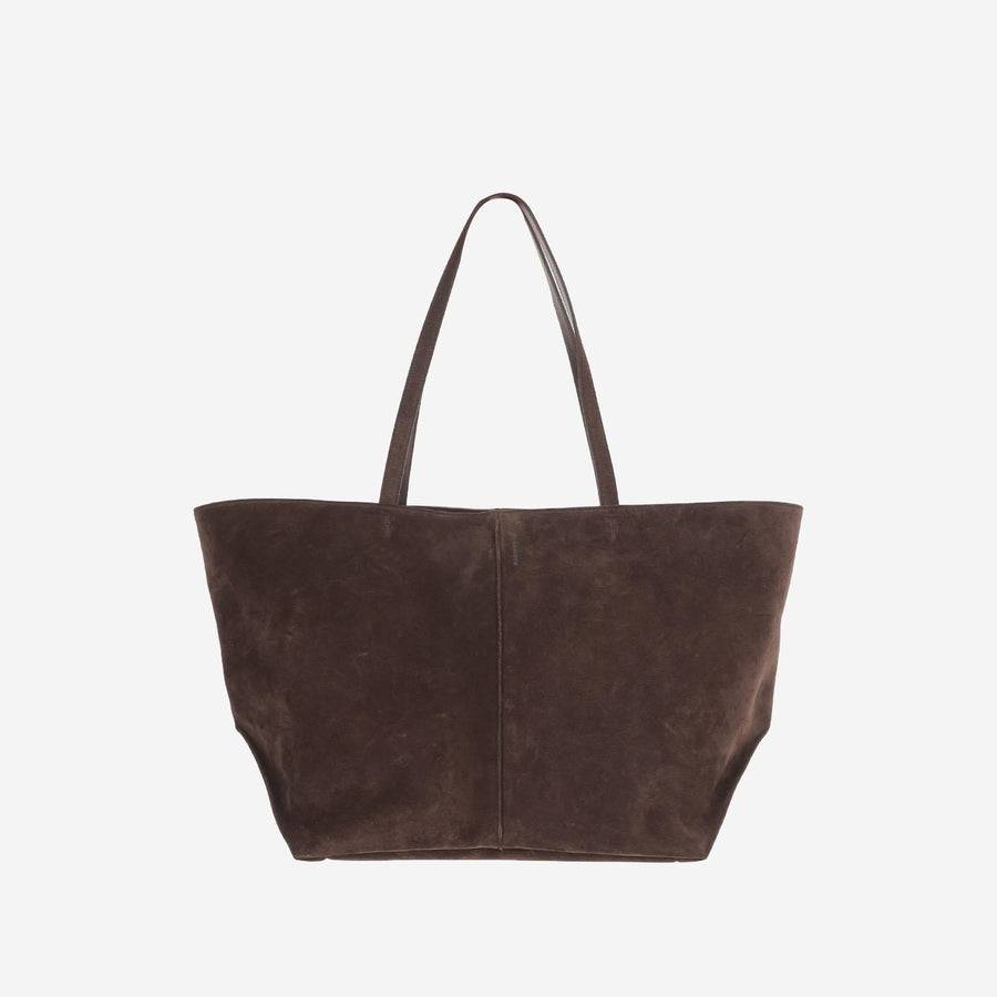 Tote Bag Brown Suede