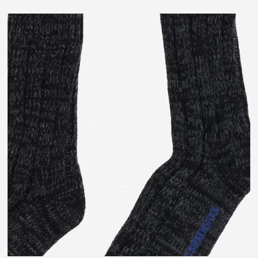Stretch Cotton Blend Socks Black