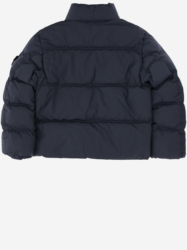 Nylon Padded Down Jacket Navy