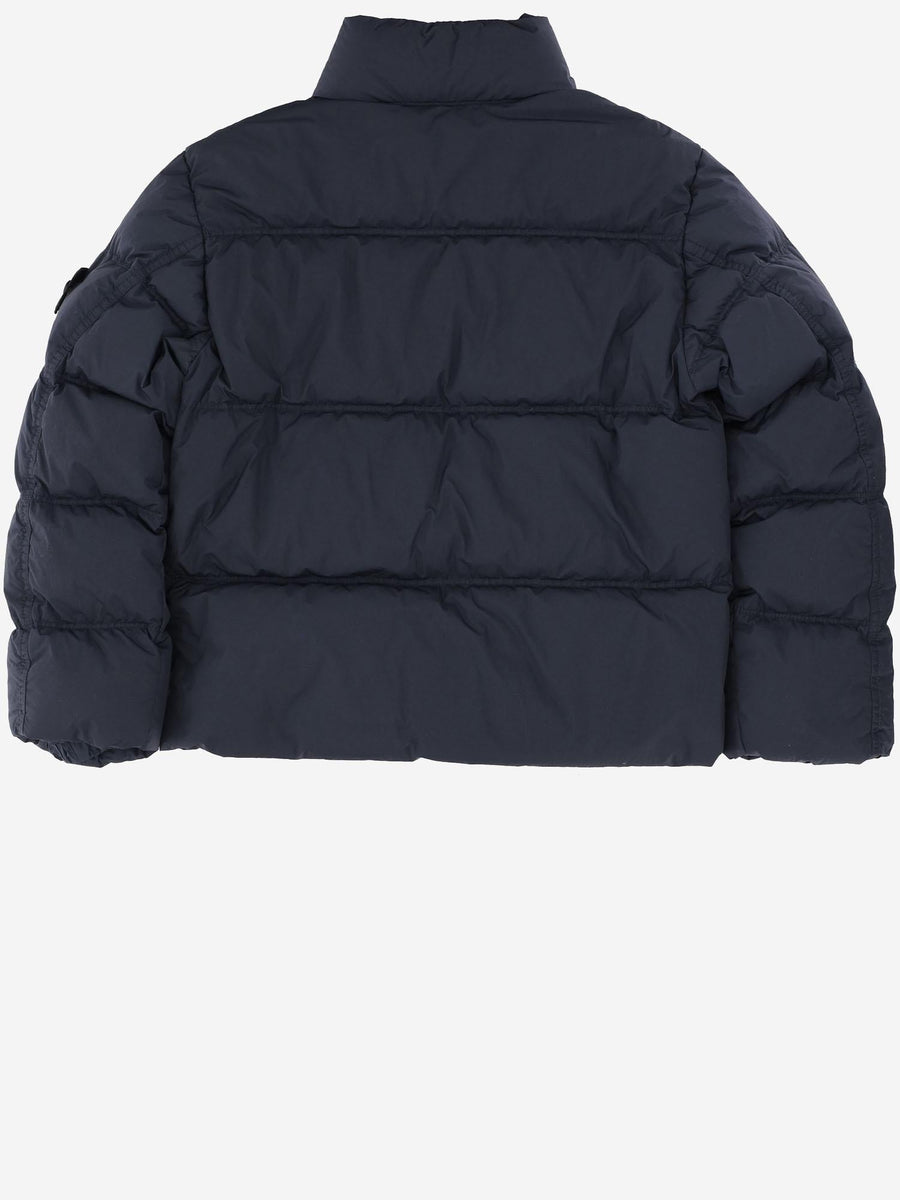 Nylon Padded Down Jacket Navy