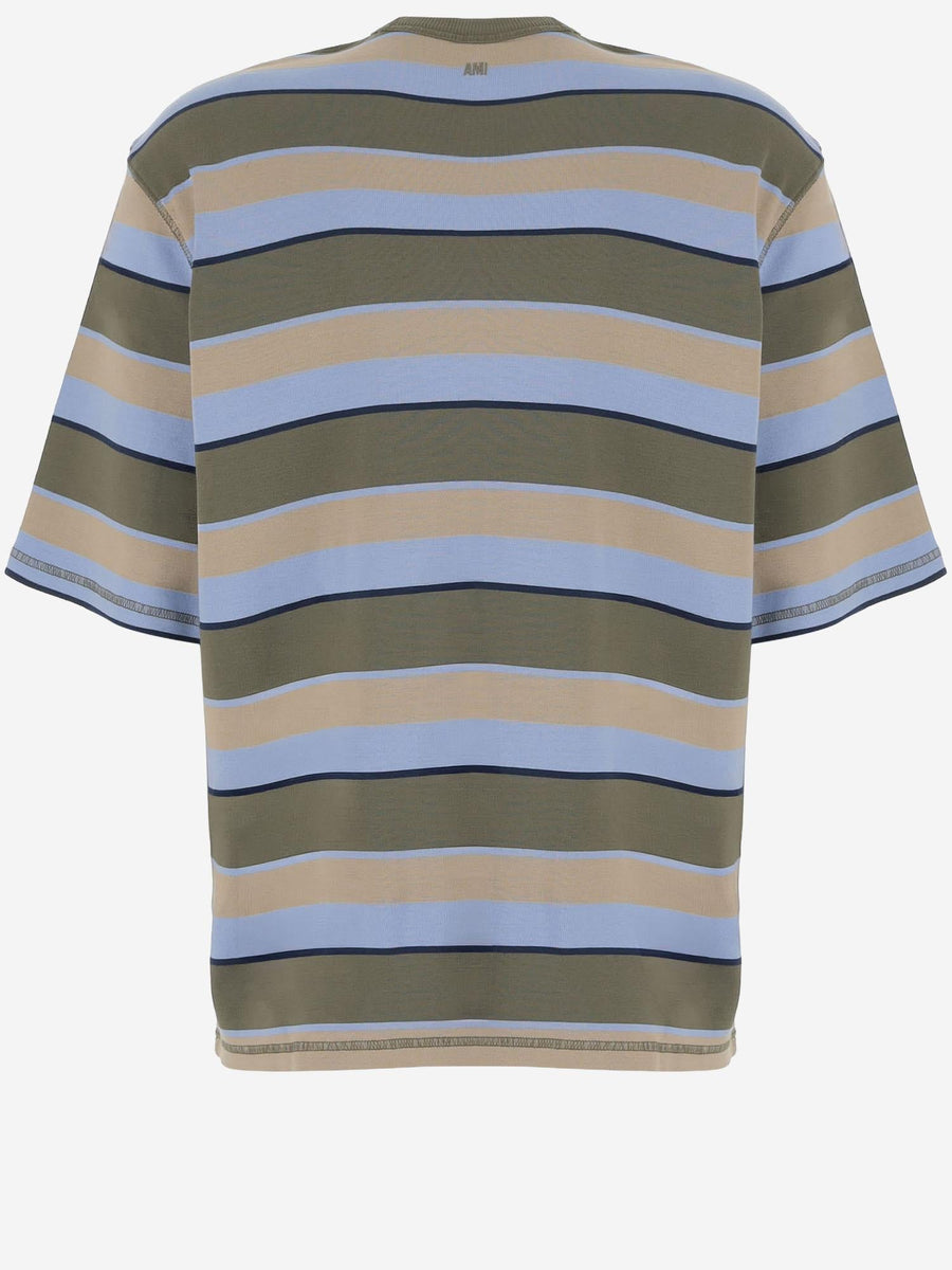 T-Shirt Striped Stretch Cotton Multicolour T-shirts