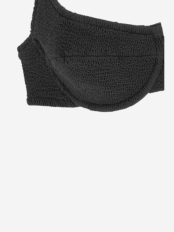 Bikini Top Amira Black Polyamide Swimwear