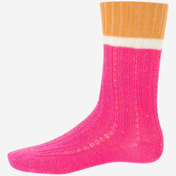 Wool Blend Socks Fuchsia