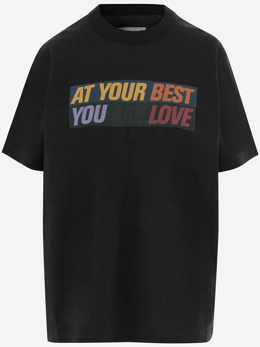 Cotton T-Shirt Printed Black T-shirts & Jerseys